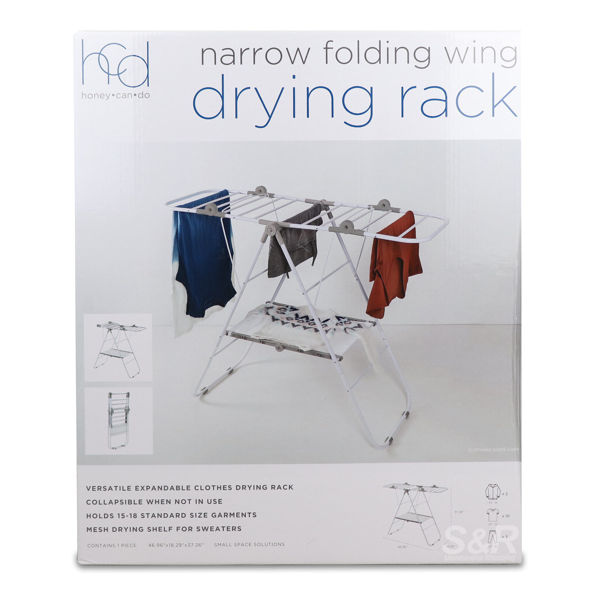 Honey Can Do Narrow Folding Wing Drying Rack